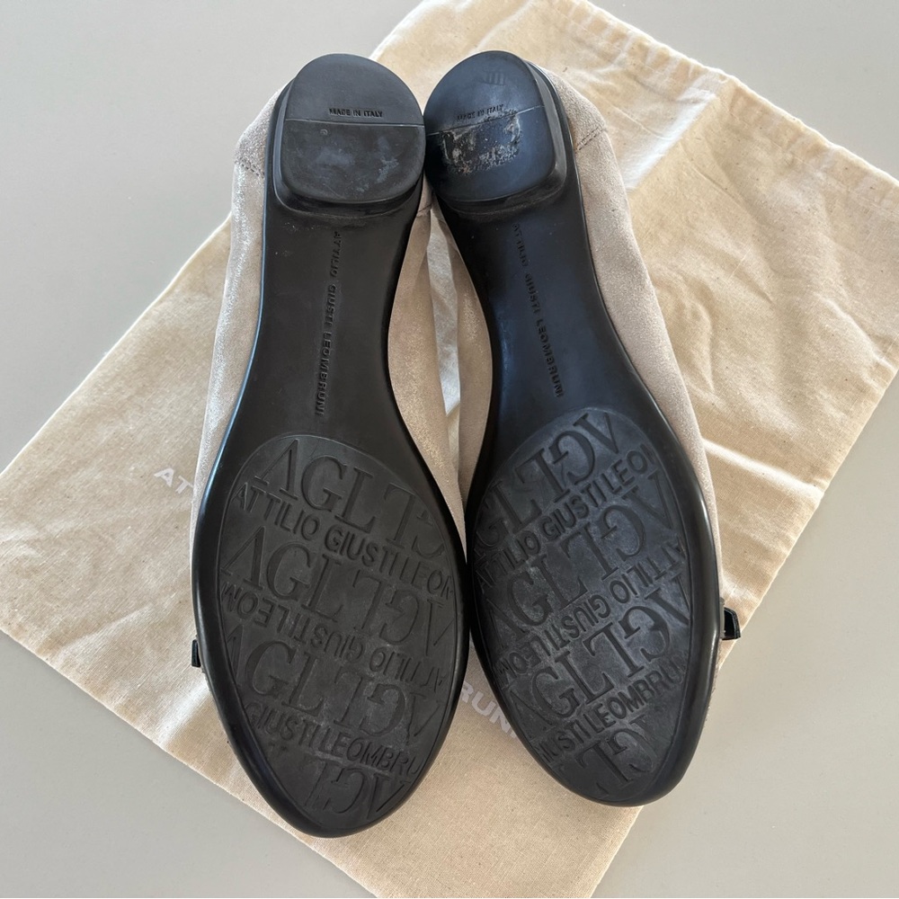 AGL Attilio Giusti Leombruni - Suede
Captoe Buckle Ballet Flats - Size EU 39 - Picture 7 of 7